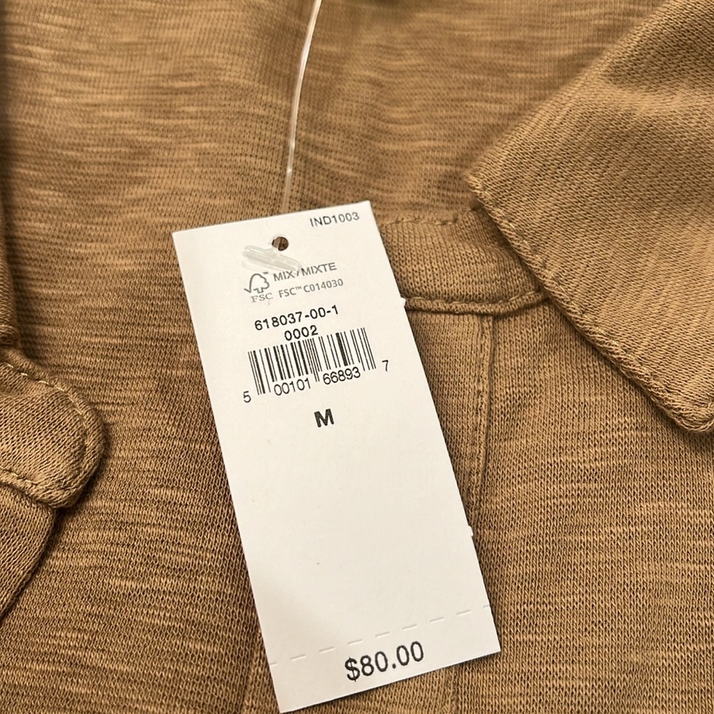 Banana Republic Whiskey COLLARED KNIT MINI DRESS/NWT/M - Picture 7 of 10